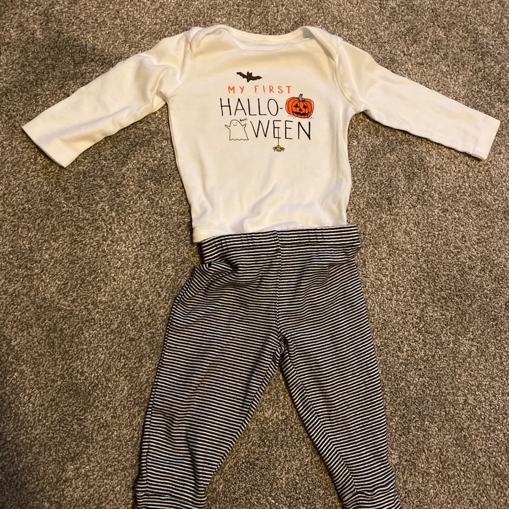 Carter’s “My First Halloween” 12m 12 Month Baby Clothes Set Onepiece Pants Boy